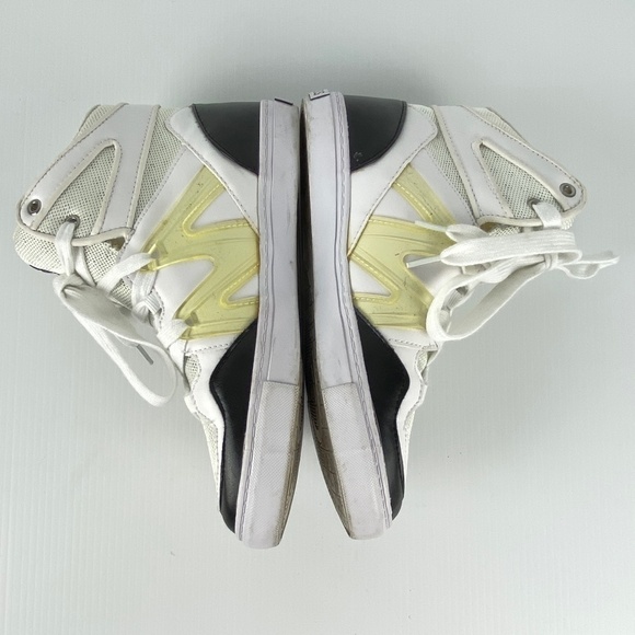 G by Guess OTrend High Top Sneakers 7.5M Leather Soles Round Toe White - Picture 4 of 11